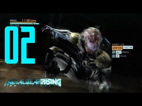 Metal Gear Rising Revengeance - Walkthrough Chapter 02 MGS4 DLC Costume