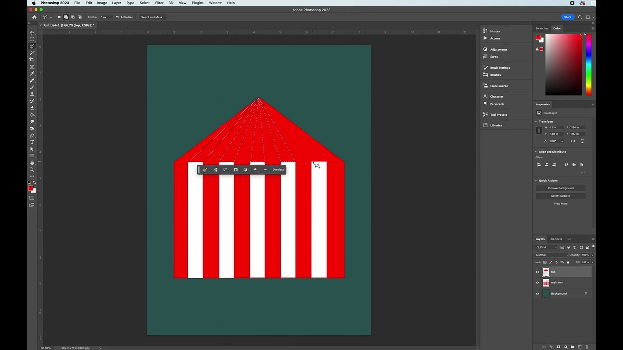 Circus Tent Tutorial - Photoshop