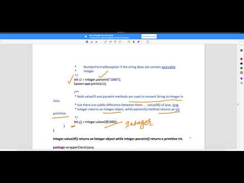 Integer Wrapper Class Video 3