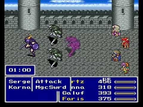 Stoveplay: Final Fantasy V (SNES) Part 8: End of Fire-Powered Ship, Escape from Karnak Castle