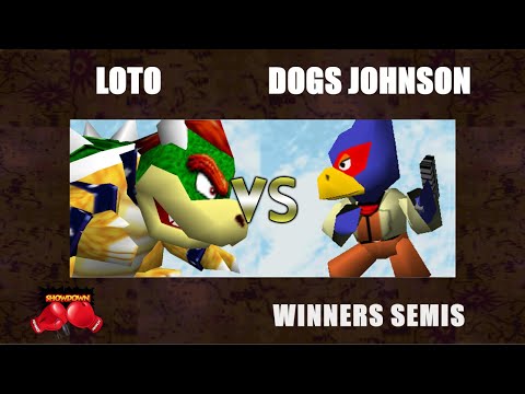 RNS6 Winners Semis - loto (Bowser) Vs. Dogs Johnson (Falco) Smash Remix - SSB64