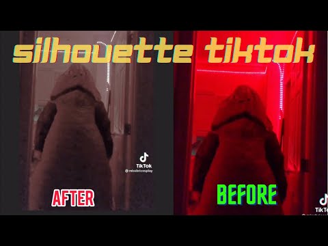 How to remove red filter in Tiktok | Silhouette Challenge Tiktok