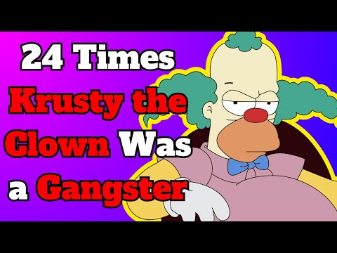 24 Times Krusty the Clown Was a Gangster | The Simpsons