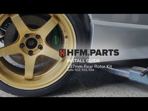 337mm Rear Rotor Kit for R32, R33, R34 GTS-T from HFM.Parts