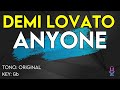 Demi Lovato - Anyone - Karaoke Instrumental - Lower
