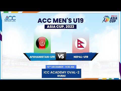 Afghanistan vs Nepal | Match 6 | ACC Men's U19 Asia Cup 2023