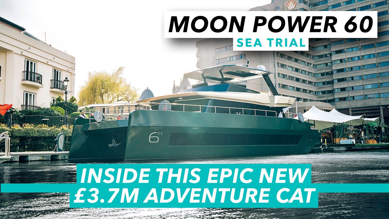 Inside an epic new £3.7m adventure cat | Moon Power 60 sea trial