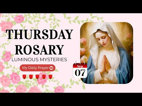IL ROSARIO OGGI❣️MISTERI LUMINOSI❣️7 SETTEMBRE 2023 SANTO ROSARIO GIOVEDÌ | PREGHIERA PASSO PASSO