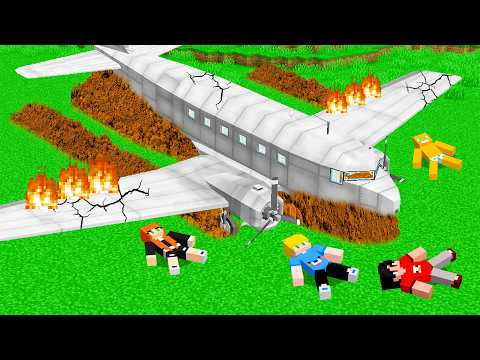 Turma de Kass e KR Sobreviveram a um ACIDENTE de AVIÃO e FICARAM PERDIDOS!