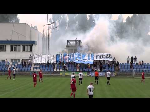 "Biało-niebieskie nasze Okęcie". Oprawa kibiców RKS Okęcie na pożegnanie z IV ligą. 15.06.2013