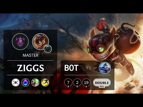 Ziggs Bot vs Ashe - KR Master Patch 9.13