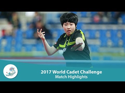 2017 World Cadet Challenge Highlights: Xu Joyce vs Ryu Hanna (Girls Team Final)