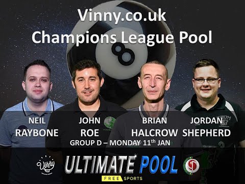 Brian Halcrow v Neil Raybone Group 4 Vinny.co.uk Champions League Pool