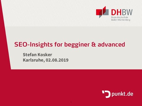 Seo Insights @ TYPO3 Developer Days 2019