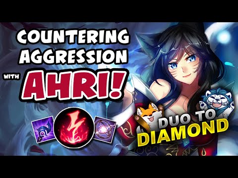 COUNTERING AGGRESSION WITH AHRI! DUO TO DIAMOND - VICKSY | League of Legends