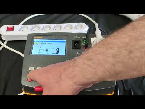 Differenzstrom Messen Prüfen mit Messgerät Prüfgerät Gerätetester Fluke 6500-2  Geräteeinweisung