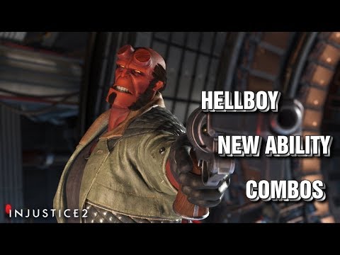 Injustice 2 HELLBOY NEW ABILITY COMBOS
