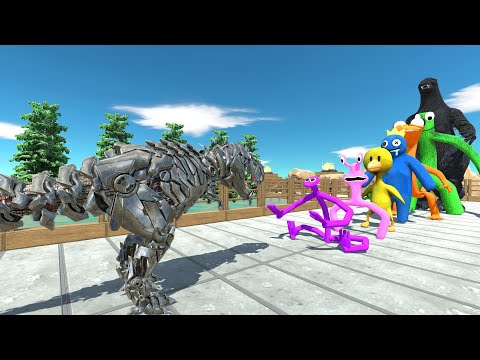 Tek Rek vs Heisei Godzilla PYRAMID DEATH RUN - Animal Revolt Battle Simulator