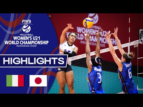Italy 🇮🇹  vs. Japan 🇯🇵  - Final | Women's U21 World Championships - Highlights