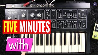 Video thumbnail for FIVE MINUTES WITH  Roland SH-1 Synthesizer by sonicstate
