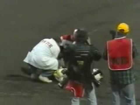 SGP Wrocław 1995 - Bieg 8 Rickardsson Gustafsson Loram Śledź (Upadek Lorama i Śledzia)