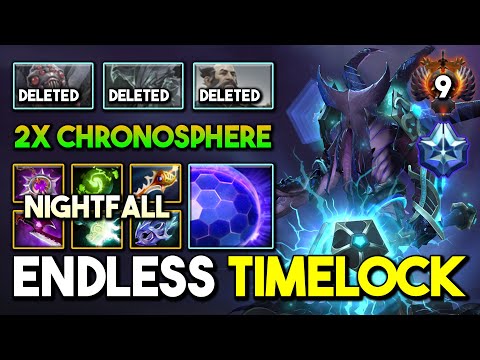 ENDLESS TIMELOCK HARD CARRY By Nightfall Faceless Void Max Slotted Item Build EPIC 2x Chronophere