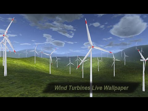 Wind Turbine 3D Live Wallpaper Video