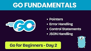 Go Programming Fundamentals - Pointers | JSON Handling Marshal | UnMarshal | Control statements