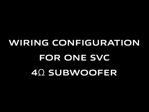 How to Wire 1 SINGLE Voice Coil 4 Ohm Subwoofer to a final 4 Ohm Impedance (Straight Wiring)