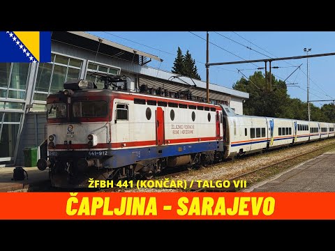 Cab Ride Čapljina - Sarajevo (Sarajevo – Ploče Railway, BIH, July 2025) train driver's view 4K