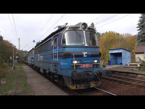 3 nákladní vlaky (ČDC 230) - Sázavka - 28.10.2016