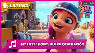 Kadr z teledysku Un gran día va a ser [Gonna Be My Day] (Latin Spanish) tekst piosenki My Little Pony: A New Generation (OST)