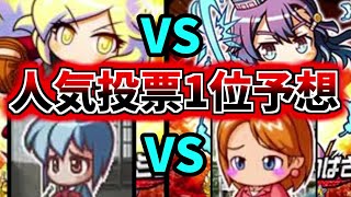 【人気投票】パワプロアプリ人気投票1位予想！！その他のキャラの順位も見ていこう！！【パワプロ2022】(のどが死んでいるため終始苦しそうです)