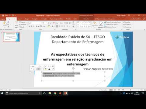 Como fazer slides para apresentação de TCC