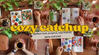 ✒️ Cozy stationery catch-up ☕️ pelikan hub, scriptus, midori hibino, new fountain pen + inks