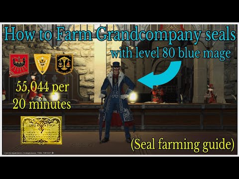 How to farm Grandcompany seals with level 80 blue mage