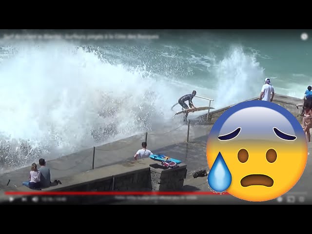 Surf Accident in Biarritz - Surfeurs piégés à la Côte des Basques