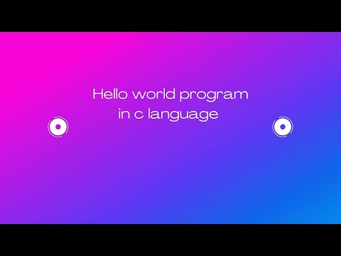 Hello World Programming In C Language Git Coding