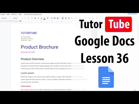 Google Docs Tutorial Lesson 1 Accessing Google Docs with your Google Account
