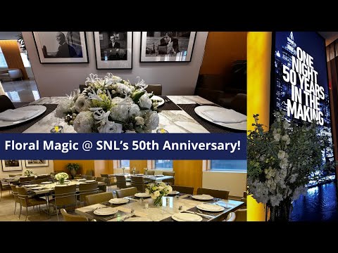 Behind the Scenes: Mauro Gomes Create Floral Magic for SNL’s 50th Anniversary!