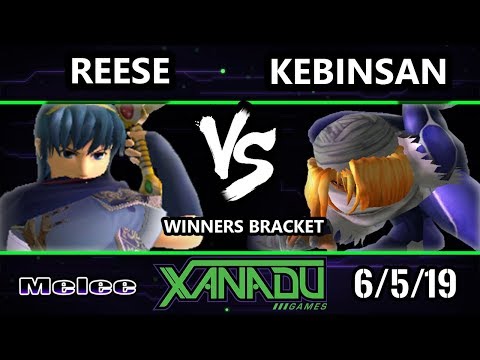 S@X 305 SSBM - Reese (Marth) Vs. kebinsan (Sheik) - Smash Melee Winners Round 3