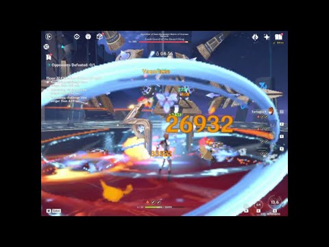 obligatory childe xiangling one rotate (25s) algorithm matrix(asimon) 3.1 abyss 12-3-2 genshin