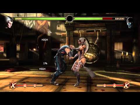 Mortal Kombat - Sindel Basic Combos (44% Damage X-ray)