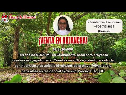 Venta Hojancha: Lote de 5,000 m² en Puerto Carrillo con Precio de Oportunidad