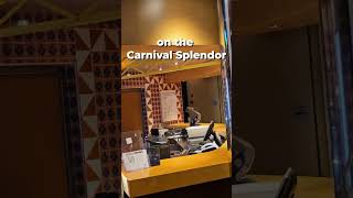 Java and juice on the Carnival Splendor