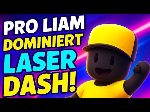Stumble Guys Laser Dash - Liam dominiert das Spiel