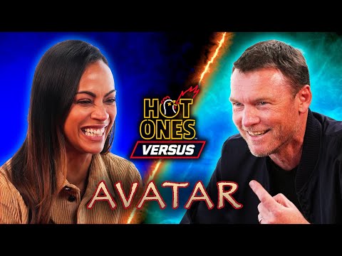 Avatar's Zoe Saldaña vs. Sam Worthington | Hot Ones Versus