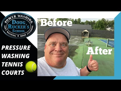 YouTube video about: How to clean a tennis court?