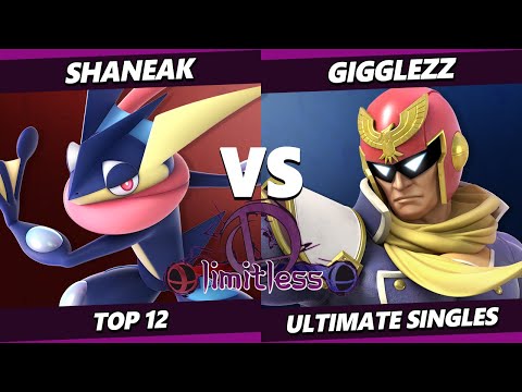 DAT Limitless 2 - Shaneak (Greninja, Wolf, Pyra Mythra) Vs. Gigglezz (Captain Falcon) Smash Ultimate