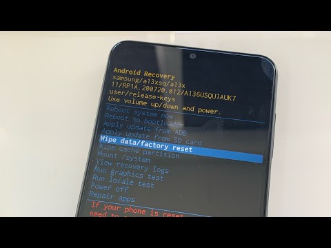 Samsung Galaxy A13 how to hard reset and recovery mode
